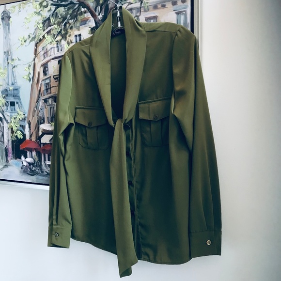 Lucien Matis Tie-Front Blouse - Picture 2 of 3